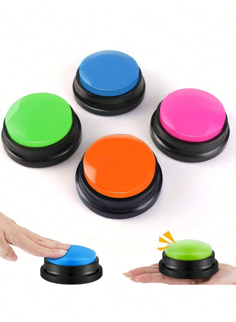 4 Pack Answer Buzzers for Classroom Games, Pet Training & Family Fun – Loud Built-in Sound, Multiple Colors – Interactive Learning Tool for Kids & Teachers - Image 4